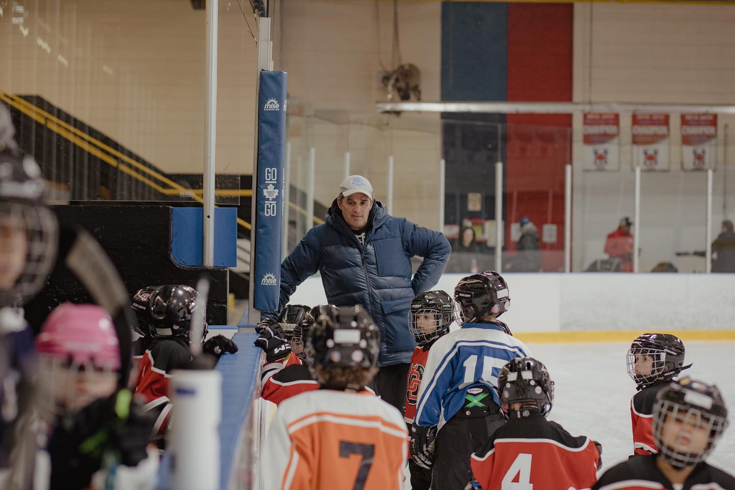 Martin Ross coaching youth hockey